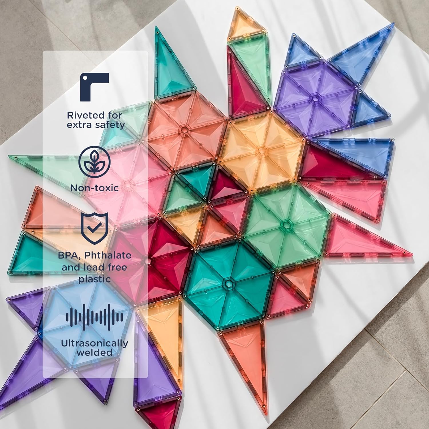 CONNETIX Pastel Geometry Pack, 40 Stuks