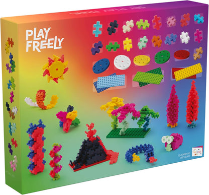Plus Plus Building Blocks Toy - Learn to Build Colorverse, Includes 1000 Colourful Pieces, 6 Baseplates and 10 Wheels, Kids Construction Toys, STEM Learning Resources - Girls and Boys Toys Age 5 Plus