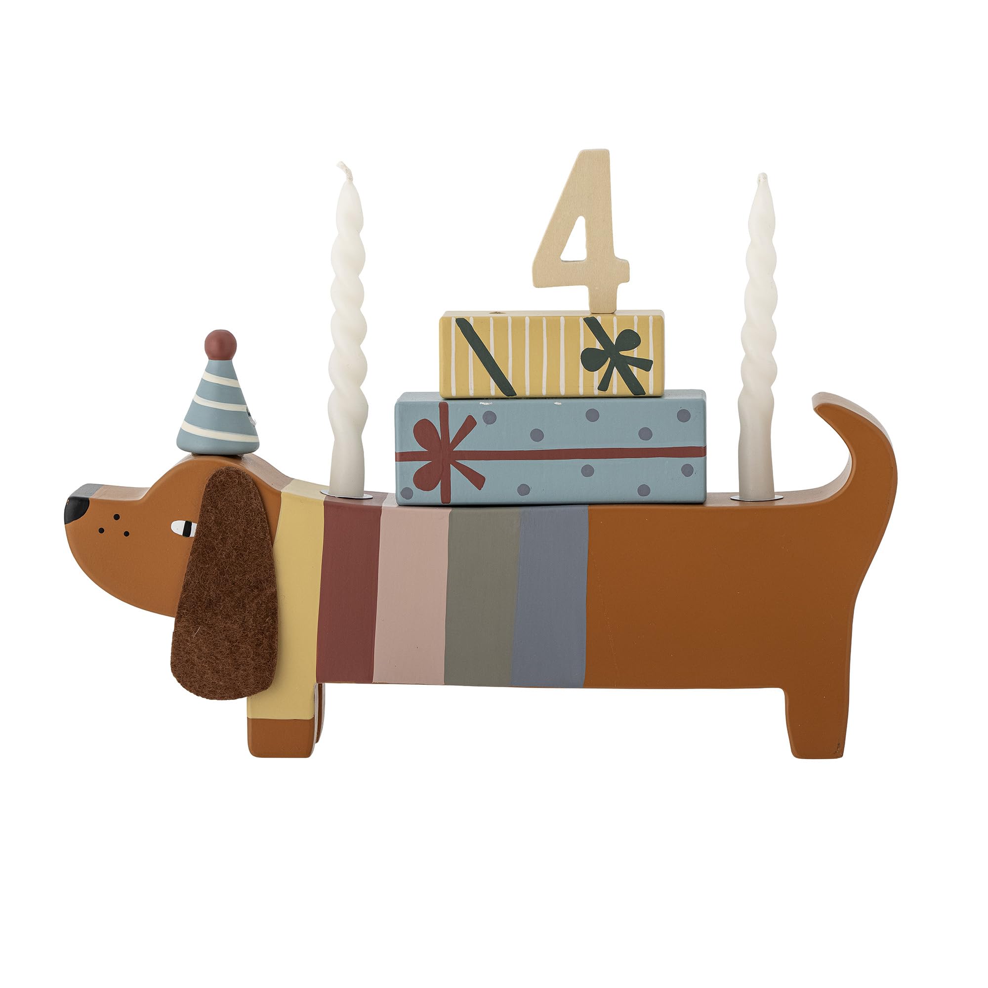 Bloomingville Mini - Charlie Birthday Decoration, Brown, Lotus (82054440)