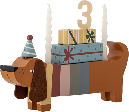 Bloomingville Mini - Charlie Birthday Decoration, Brown, Lotus (82054440)