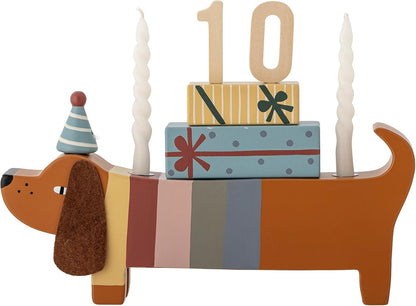 Bloomingville Mini - Charlie Birthday Decoration, Brown, Lotus (82054440)