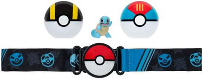 Pokémon Clip 'N' Go Belt Set - Includes Themed Belt and 2-Inch Squirtle Battle Figure with Ultra Ball and Lure Ball Accessories