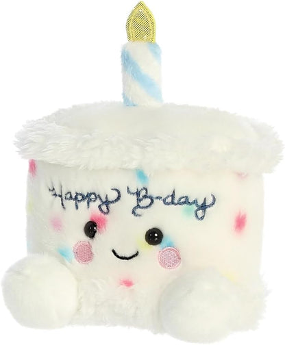 Aurora, 33902, Palm Pals Happy Birthday Cake 5In, Soft Toy, White