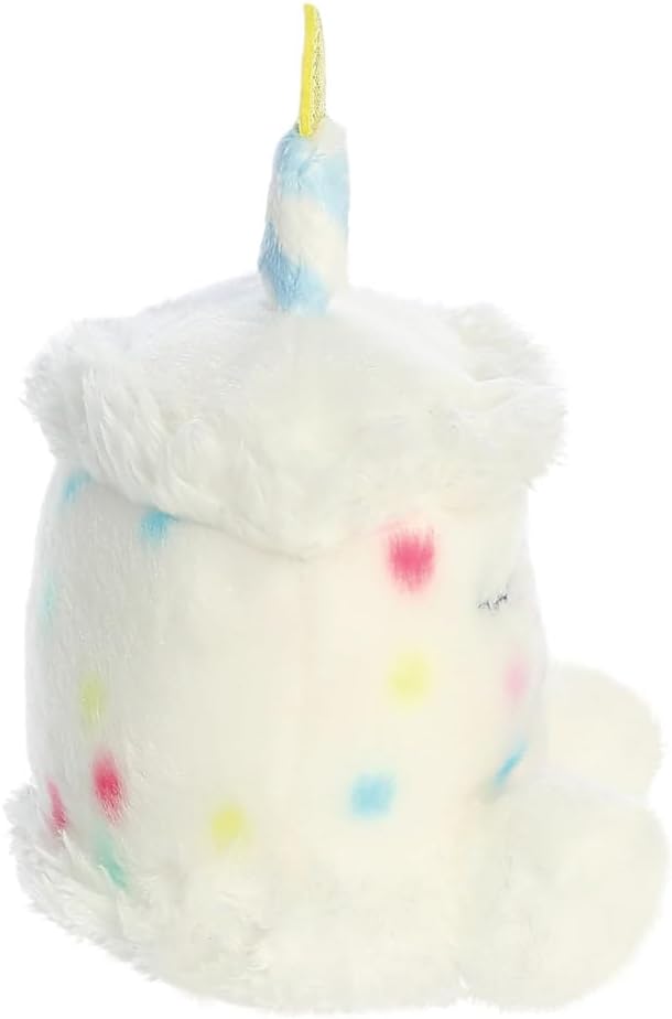 Aurora, 33902, Palm Pals Happy Birthday Cake 5In, Soft Toy, White