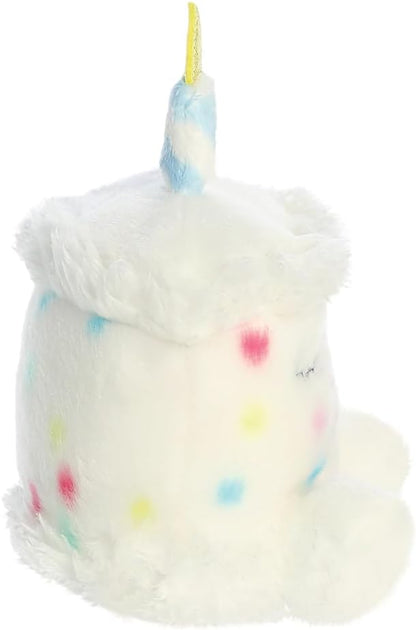 Aurora, 33902, Palm Pals Happy Birthday Cake 5In, Soft Toy, White