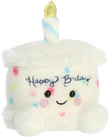 Aurora, 33902, Palm Pals Happy Birthday Cake 5In, Soft Toy, White