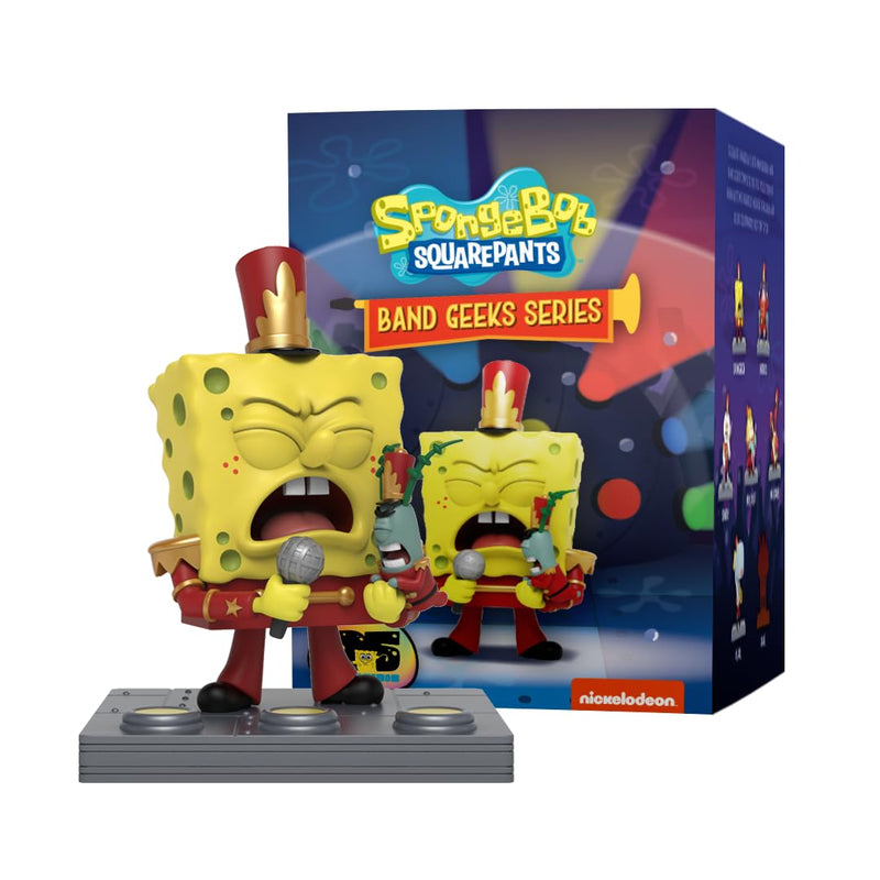 Mighty Jaxx SpongeBob SquarePants Band Geek-serie, blind box-speelgoedfiguurtjes om te verzamelen, één pakket, bevat één willekeurig figuur