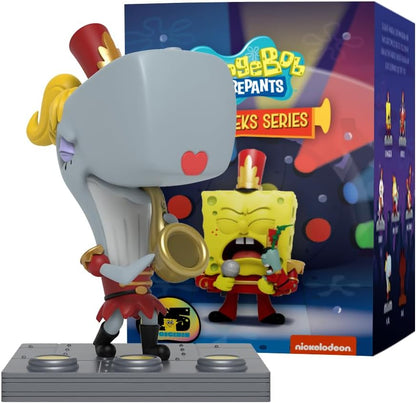 Mighty Jaxx SpongeBob SquarePants Band Geek-serie, blind box-speelgoedfiguurtjes om te verzamelen, één pakket, bevat één willekeurig figuur