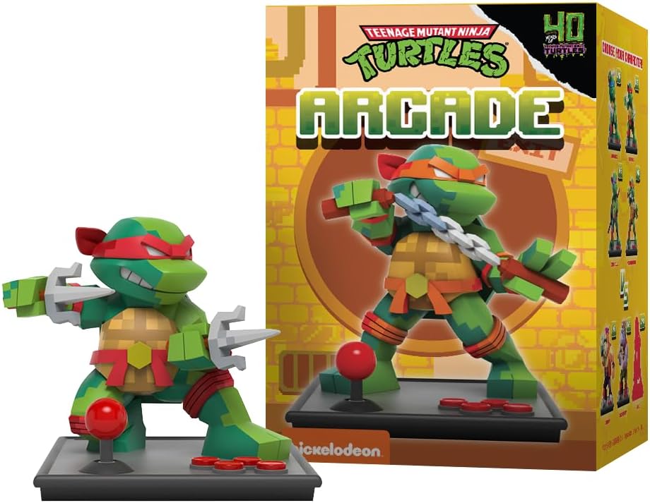 Mighty Jaxx Arcade: Teenage Mutant Ninja Turtles | Blind Box Toy Collectible Figurines | One Pack - Contains One Random Figure