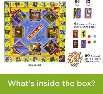 Beetlejuice Card Scramble Board Game