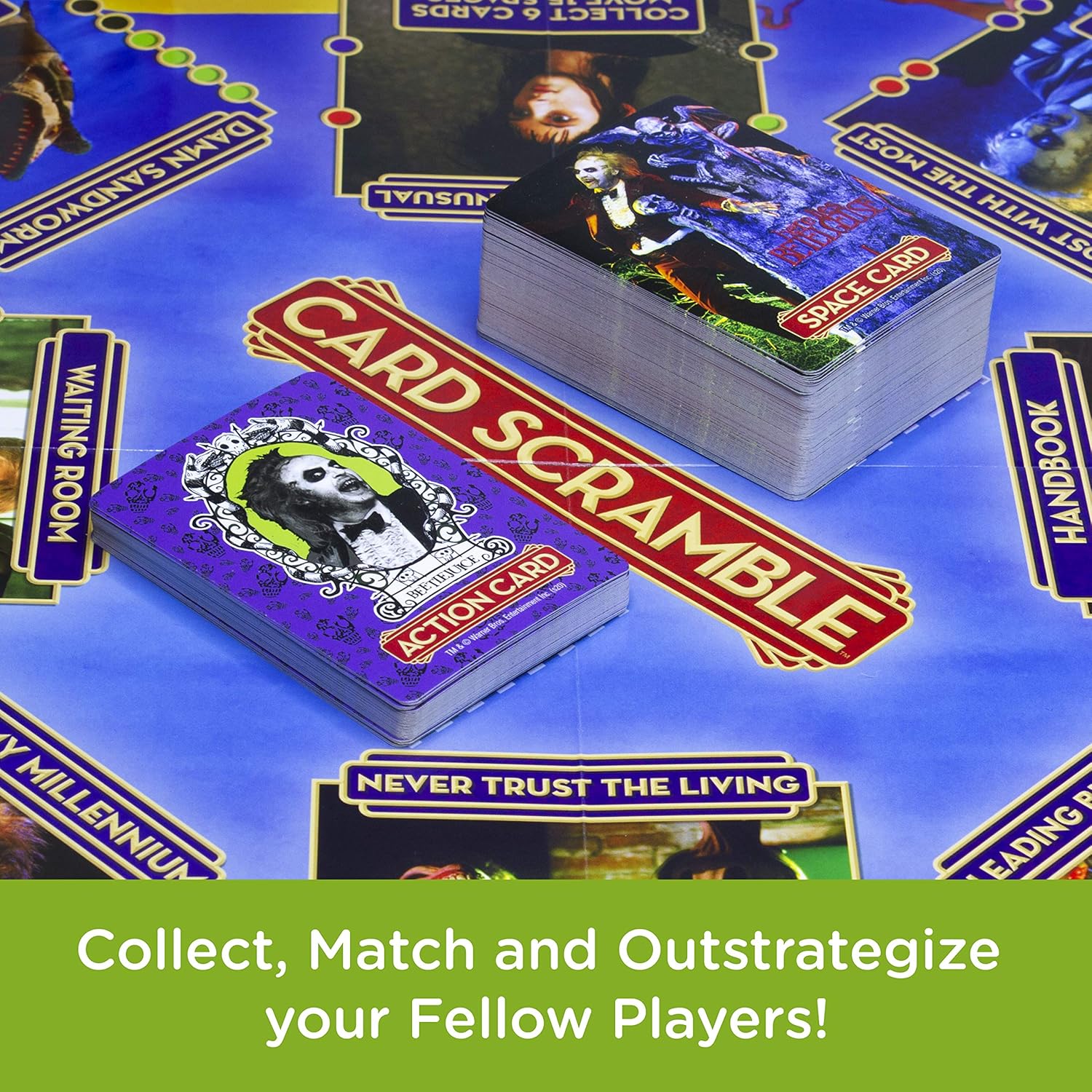 Beetlejuice Card Scramble Board Game
