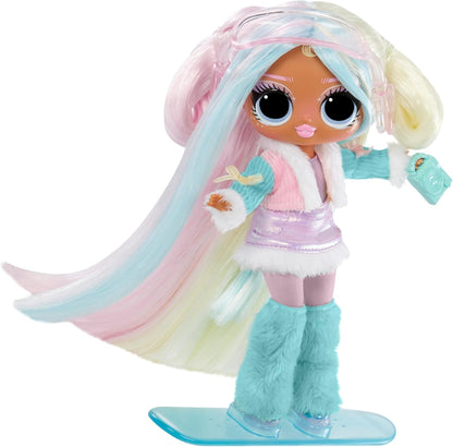 L.O.L. Surprise! Tweens Winter Snow Fashion Doll - Candilicious with Colour-Changing Snowboard and 10+ Frosty Parts and Accessories, Gift for Children from 4 Years