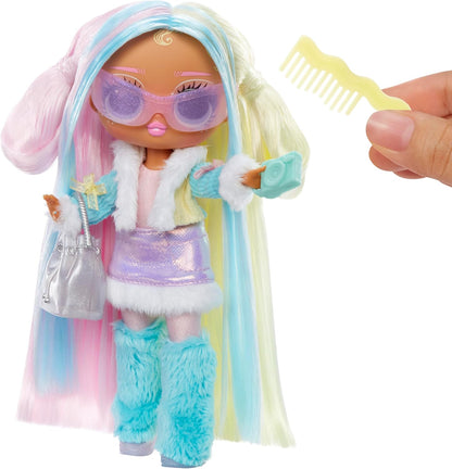 L.O.L. Surprise! Tweens Winter Snow Fashion Doll - Candilicious with Colour-Changing Snowboard and 10+ Frosty Parts and Accessories, Gift for Children from 4 Years