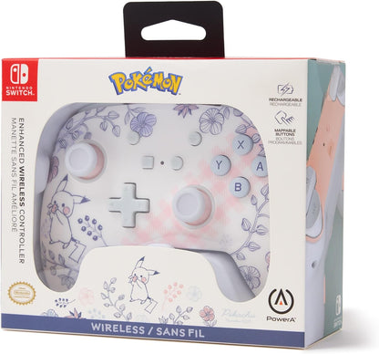 PowerA Enhanced Wireless Controller for Nintendo Switch - Pikachu Garden, Nintendo Switch - OLED Model, Nintendo Switch Lite, Gamepad, game controller, Bluetooth controller