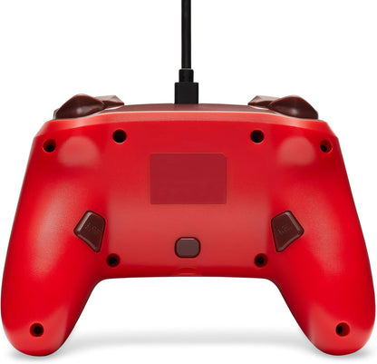 PowerA Enhanced Wired Controller for Nintendo Switch and Oled Model, Advance Gaming Buttons, 3.5mm Stereo Jack and Anti-Friction Rings, Official: Donkey Kong Flex