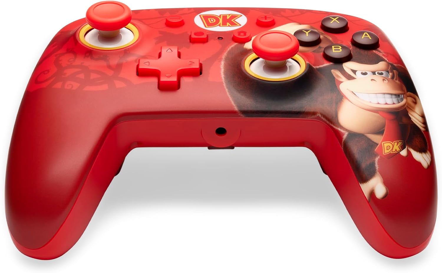 PowerA Enhanced Wired Controller for Nintendo Switch and Oled Model, Advance Gaming Buttons, 3.5mm Stereo Jack and Anti-Friction Rings, Official: Donkey Kong Flex