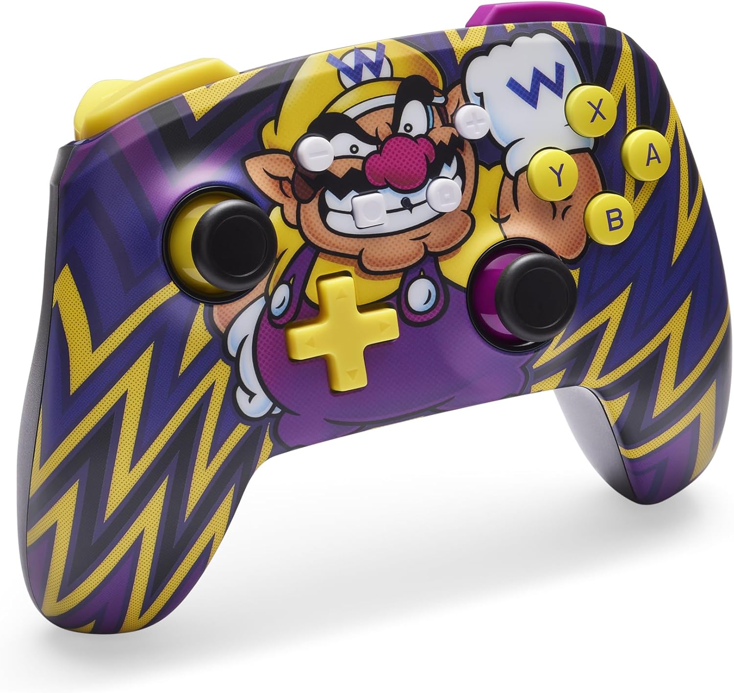 PowerA Enhanced Wireless Controller for Nintendo Switch, Switch Lite & OLED Model, Rechargeable Bluetooth Gamepad with up to 30 Hours of Play Time, Official: Mario, Wario