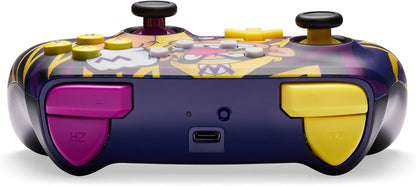 PowerA Enhanced Wireless Controller for Nintendo Switch, Switch Lite & OLED Model, Rechargeable Bluetooth Gamepad with up to 30 Hours of Play Time, Official: Mario, Wario