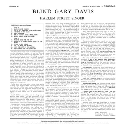 Harlem Street Singer (Ltd. 1LP