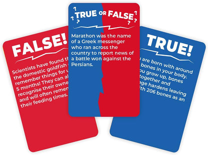 Gift Republic True Or False Trivia 100 Questions Card Game, Multicoloured, GR490115