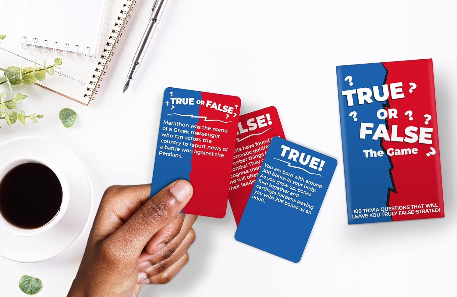 Gift Republic True Or False Trivia 100 Questions Card Game, Multicoloured, GR490115