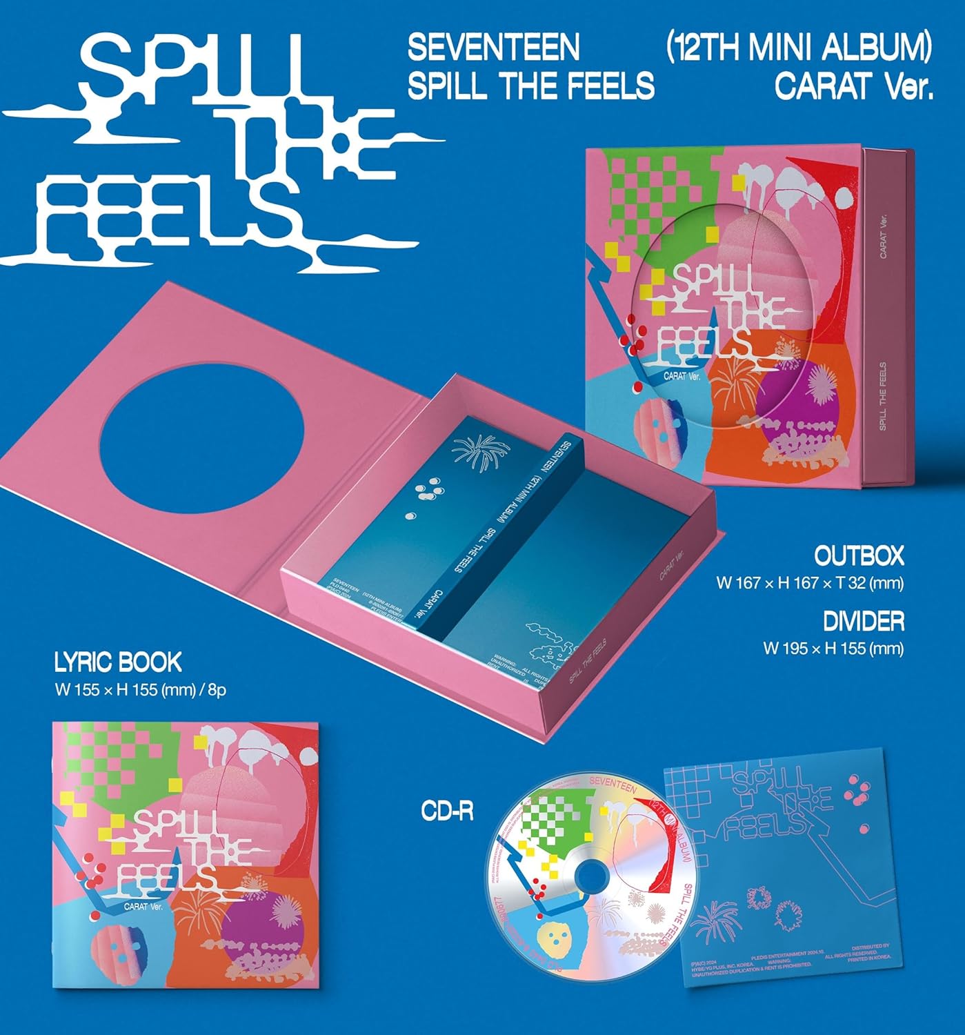 Spill The Feels - Carat Version - incl. Lyric Booklet, Hand Cover Binder + 4 Photocards