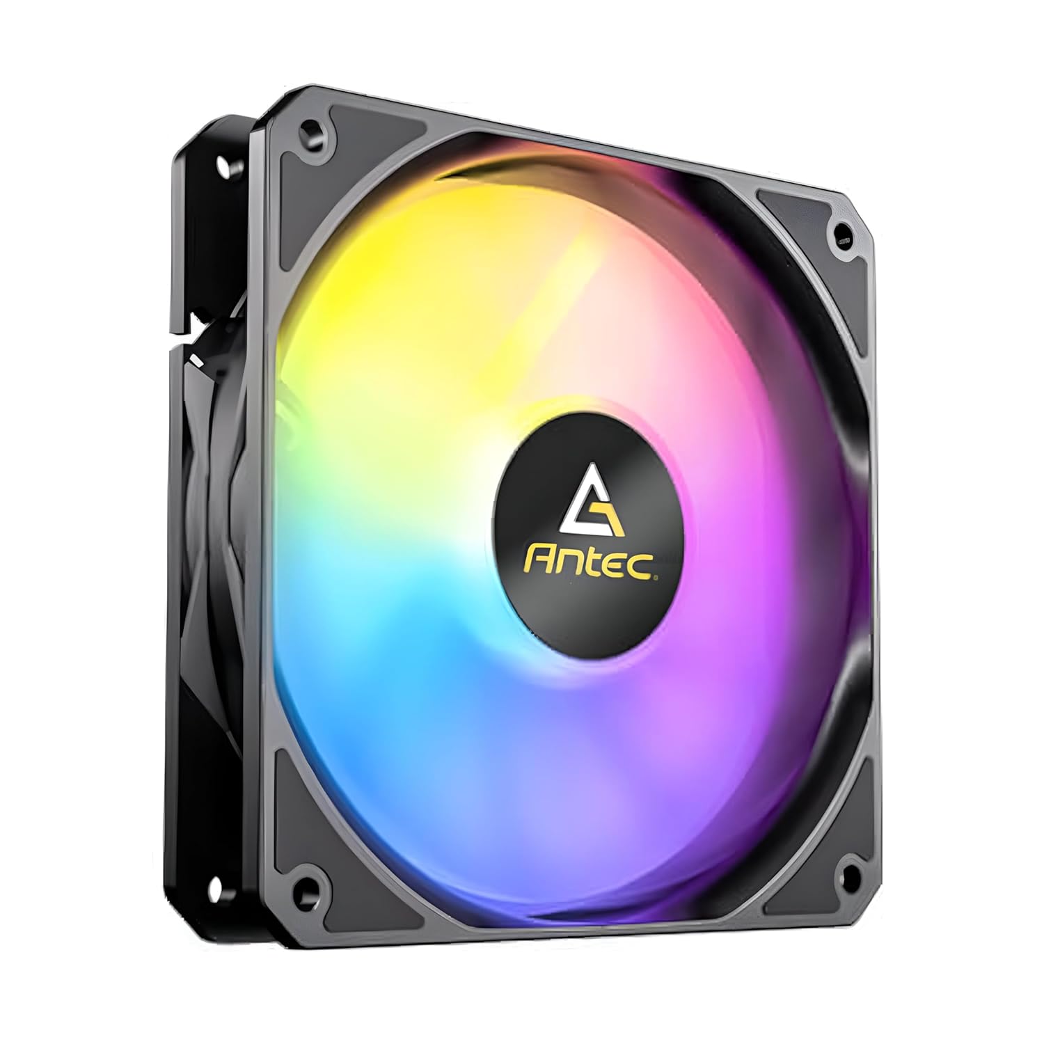 Antec P12 PWM ARGB, RGB indirizzabile, controllo PWM, ventole case 120 mm x 25 mm, alte prestazioni, forte flusso d'aria, 60,63 CFM, 4 pin PWM e connettore ARGB a 3 pin, cuscinetti antivibrazione