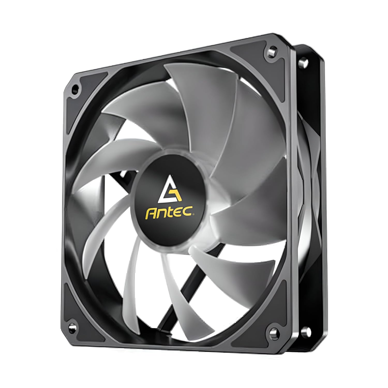Antec P12 PWM ARGB, RGB indirizzabile, controllo PWM, ventole case 120 mm x 25 mm, alte prestazioni, forte flusso d'aria, 60,63 CFM, 4 pin PWM e connettore ARGB a 3 pin, cuscinetti antivibrazione