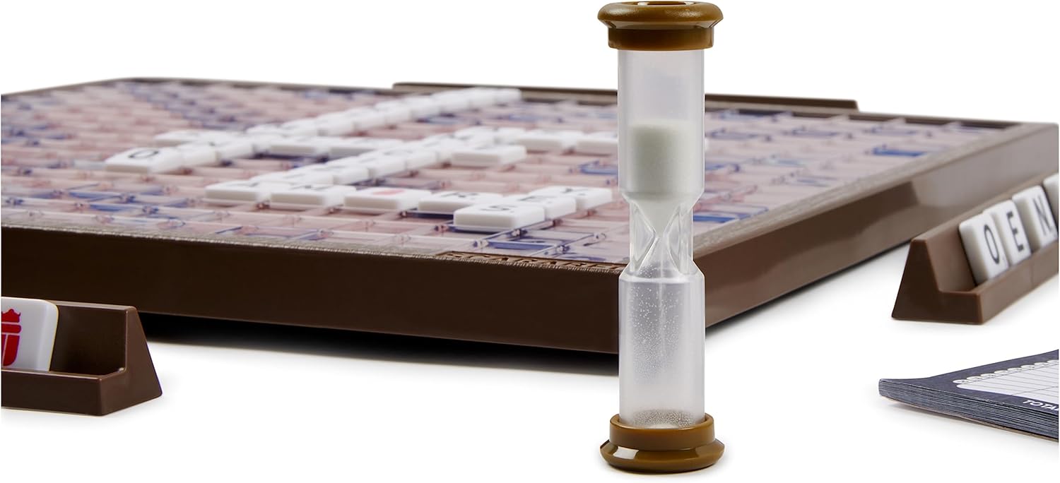 Scarabeo 60th Anniversary Premium Edition by Editrice Giochi Rotating Scrabble Board Game | Word Games | Board Games for Adults & Kids Ages 8 and up