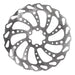 Clarks 180mm Rotor. Single Piece Wavy Bike Rotor. 6 Bolt. Stainless Steel.