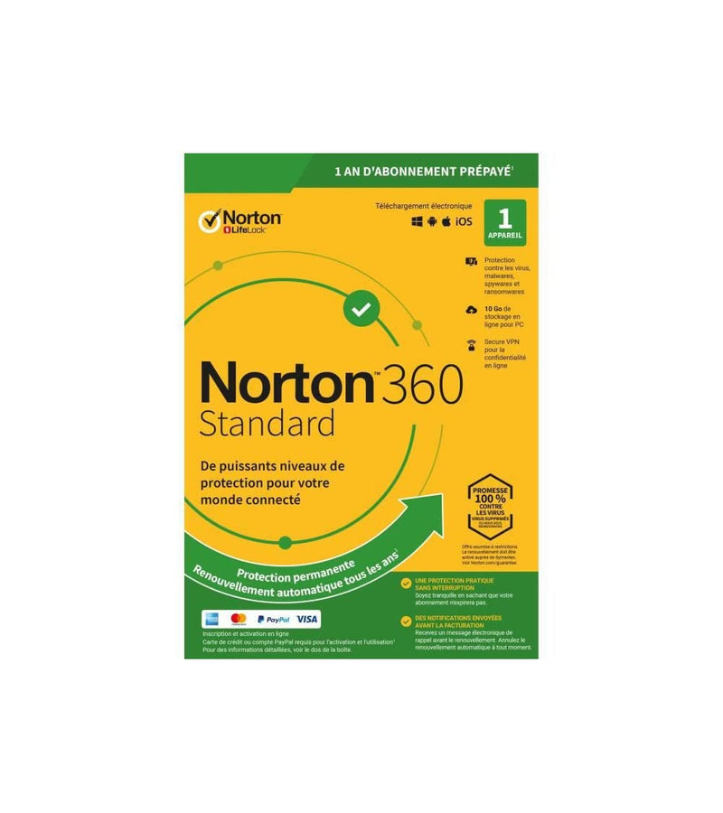 Norton 360 Standard 10Gb Fr 1 User 1 Dev - [Dutch Import]