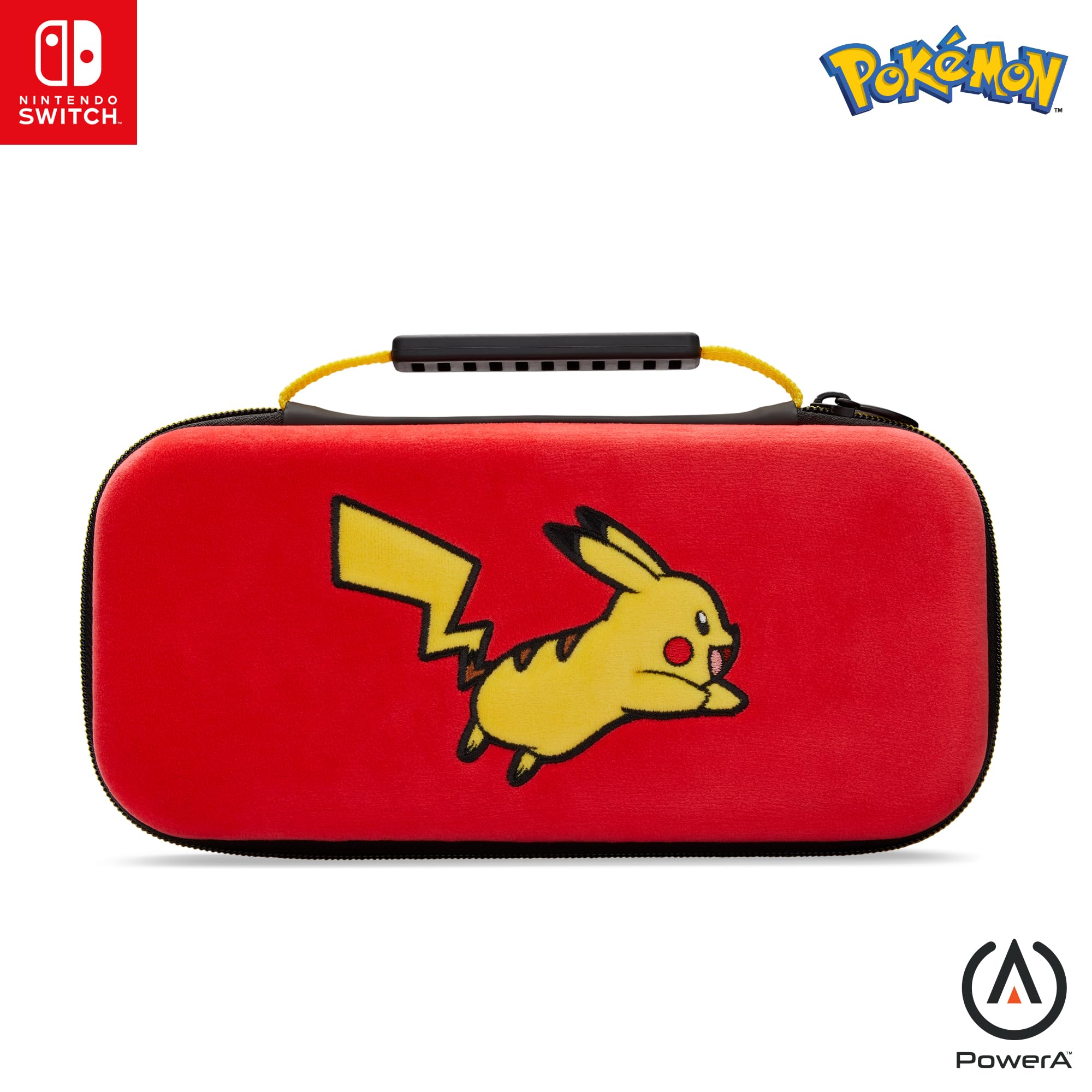 PowerA beschermhoes voor Nintendo Switch (OLED model), Nintendo Switch en Nintendo Switch Lite - Pikachu-sprong, Beschermhoes, Gamehoes, Consolehoes, Accessoires, Opslag, Officieel gelicentieerd