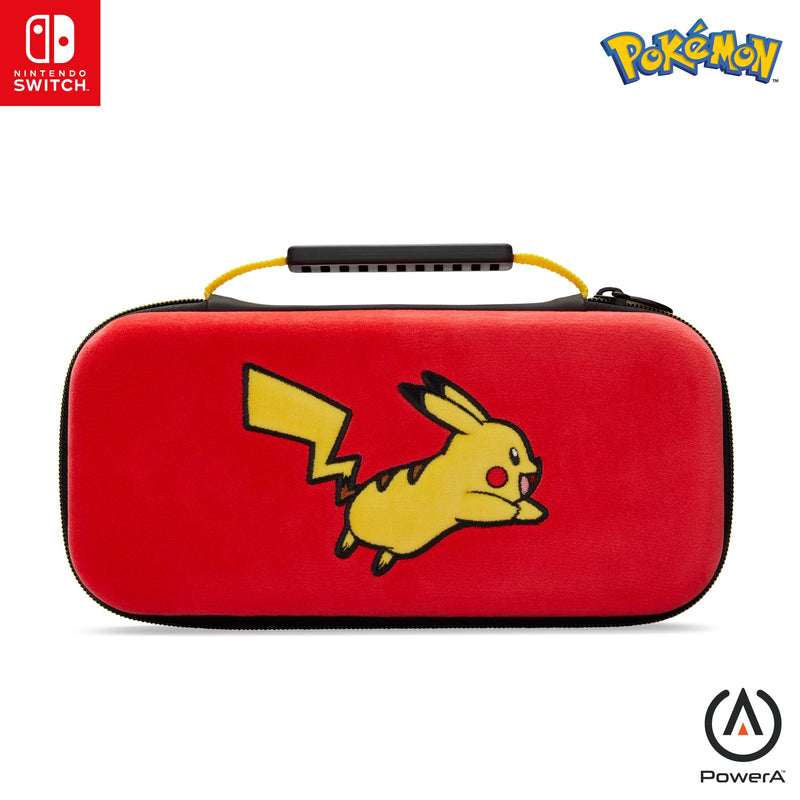PowerA beschermhoes voor Nintendo Switch (OLED model), Nintendo Switch en Nintendo Switch Lite - Pikachu-sprong, Beschermhoes, Gamehoes, Consolehoes, Accessoires, Opslag, Officieel gelicentieerd