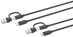 `Speedlink - Stream Play & Charge Usb-C/A To Usb-C Cable Set, Black`