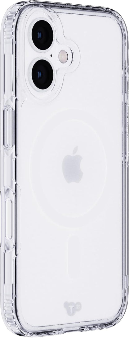 Tech21 EvoClear for iPhone 16 Compatible with MagSafe - Impact Protection Case - in Clear