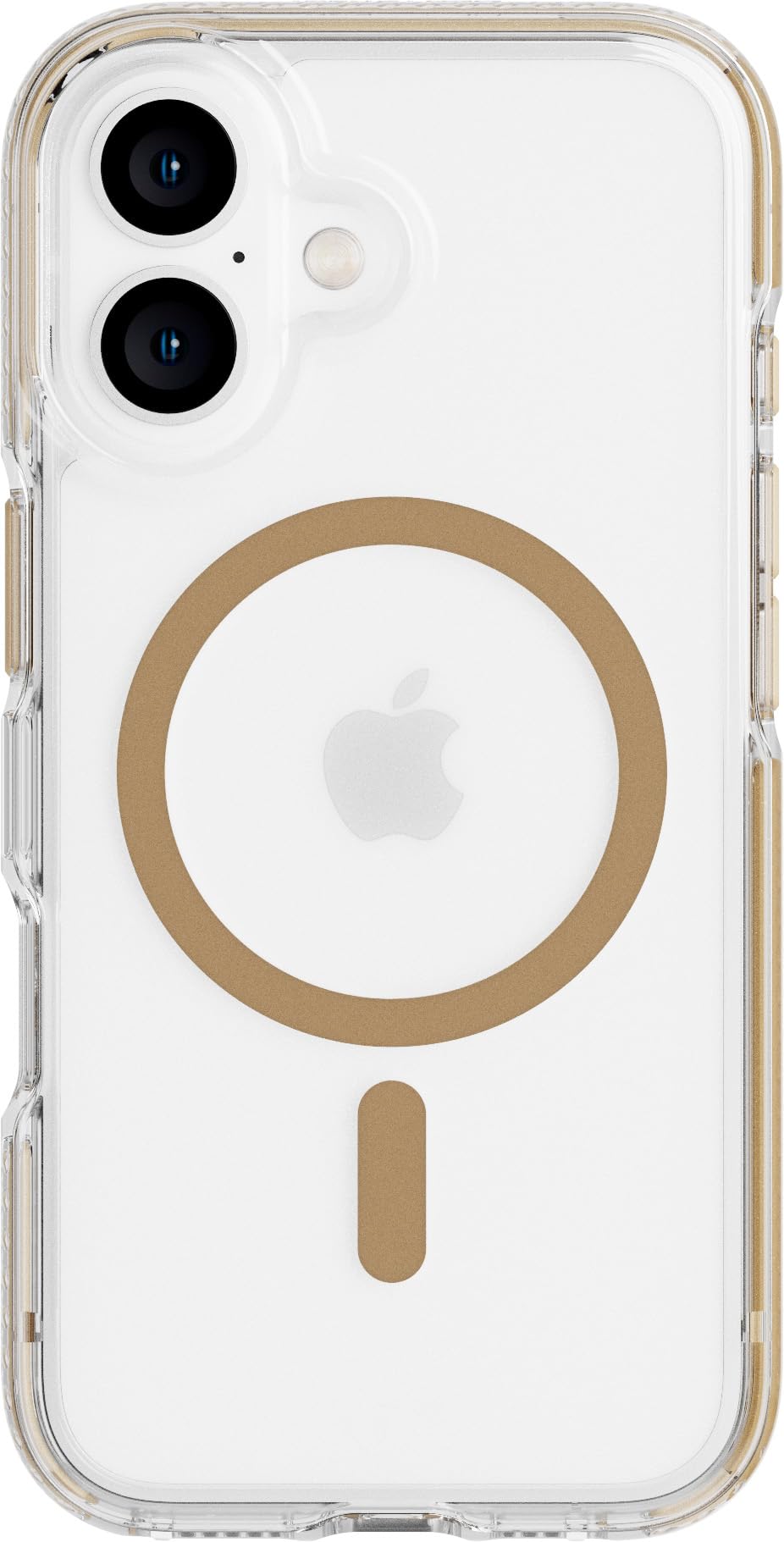 Tech21 EvoCrystal voor iPhone 16 compatibel met MagSafe - Impact Protection Case 15x Militaire Standaard Getest - in Goud