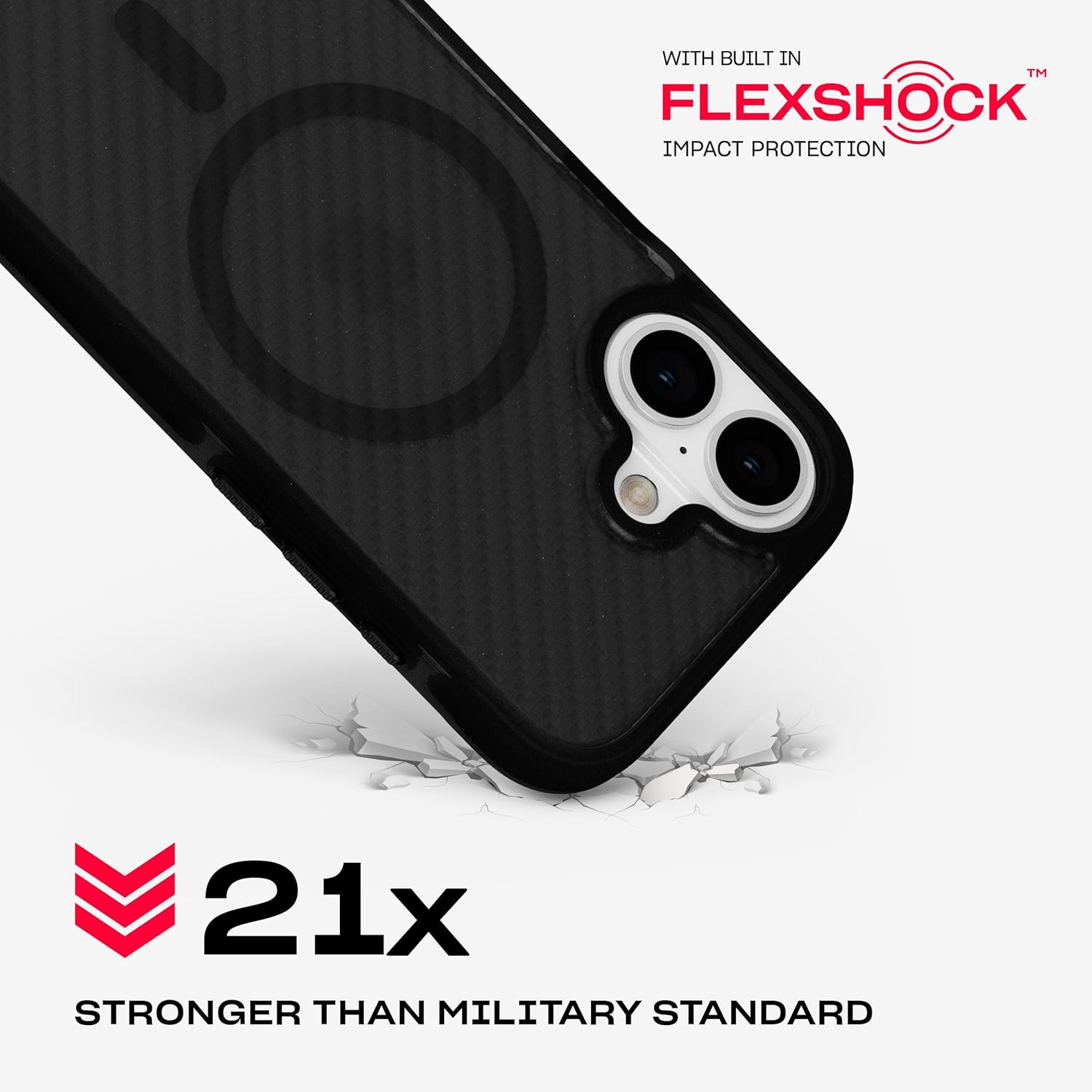 Tech21 EvoArmor voor iPhone 16 Compatibel met MagSafe - Impact Protection Case 21x Militaire Standaard Getest in