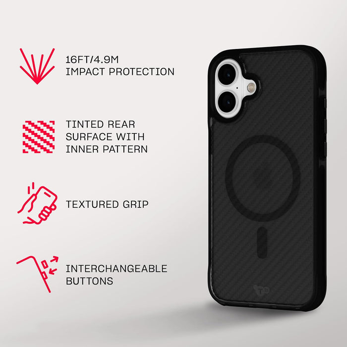 Tech21 EvoArmor voor iPhone 16 Plus Compatibel met MagSafe - Impact Protection Case 21x Militaire Standaard Getest in