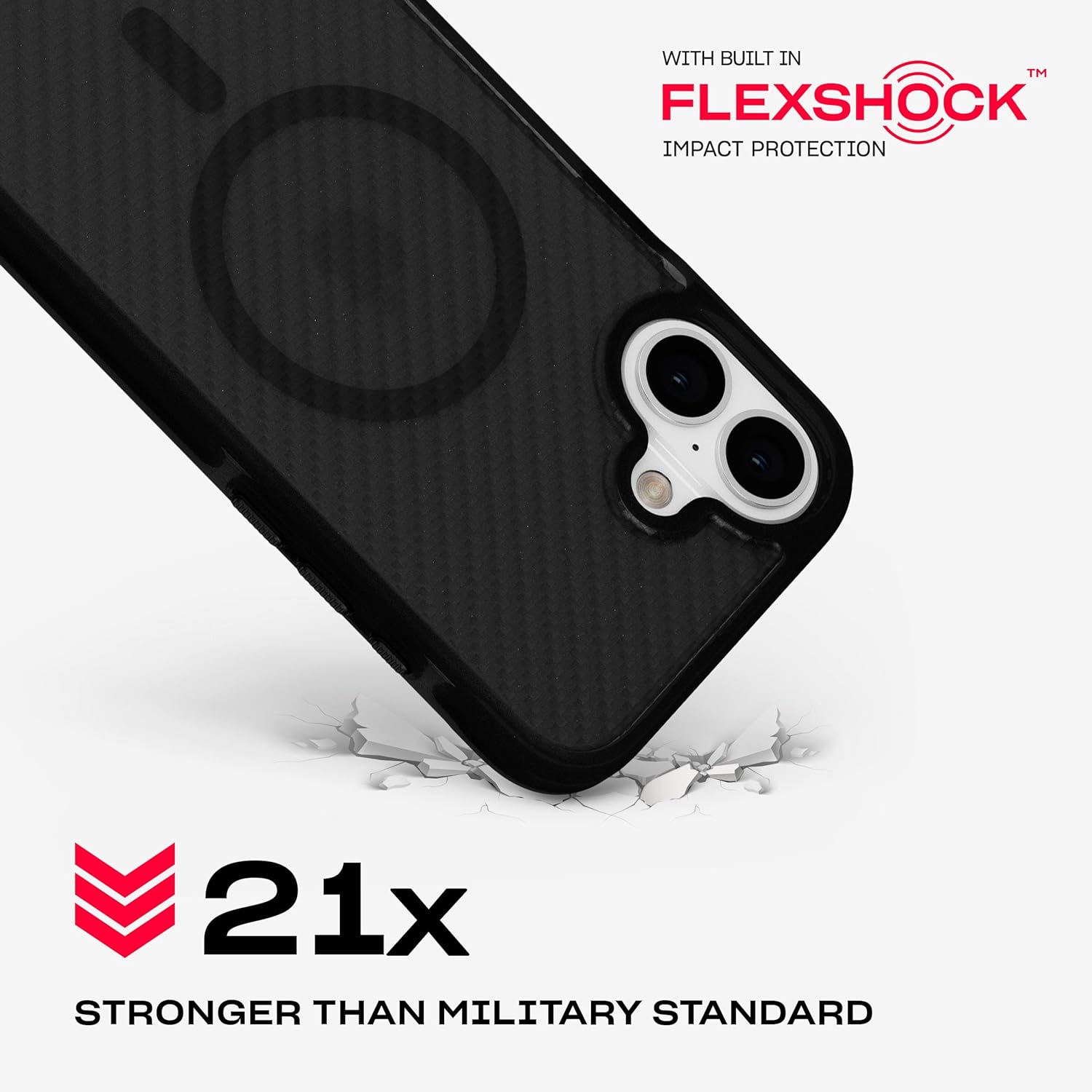Tech21 EvoArmor voor iPhone 16 Plus Compatibel met MagSafe - Impact Protection Case 21x Militaire Standaard Getest in