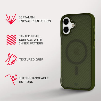 Tech21 EvoArmor voor iPhone 16 Plus Compatibel met MagSafe - Impact Protection Case 21x Militaire Standaard Getest in
