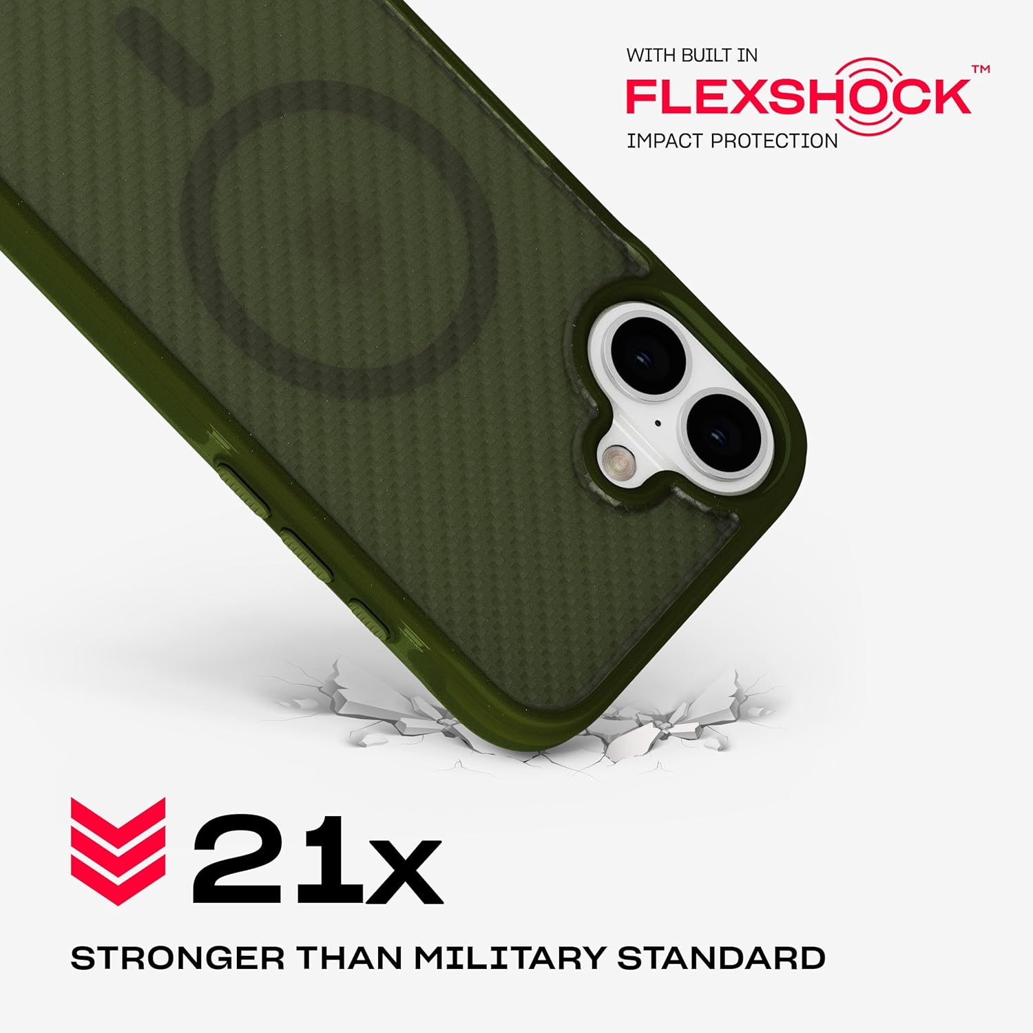 Tech21 EvoArmor voor iPhone 16 Plus Compatibel met MagSafe - Impact Protection Case 21x Militaire Standaard Getest in