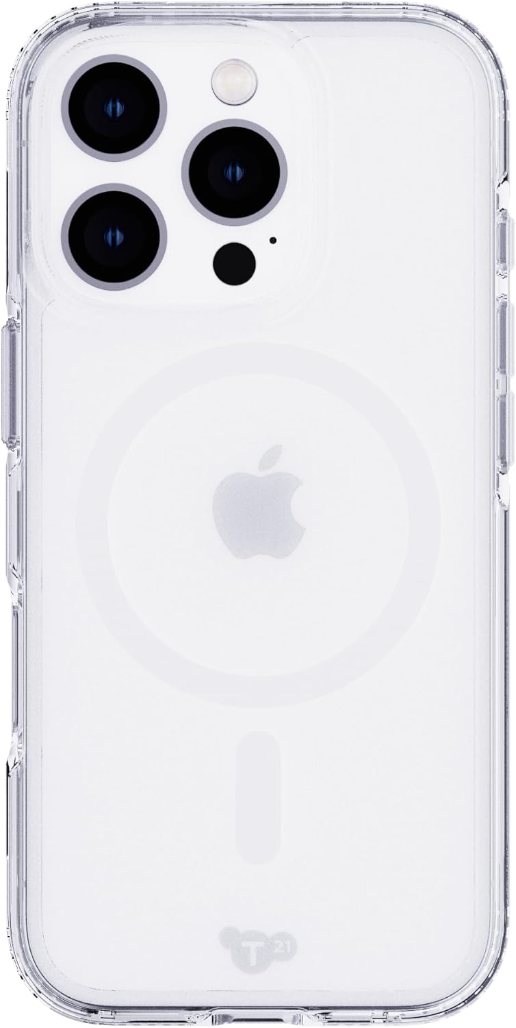 Tech21 EvoClear for iPhone 16 Pro - Compatible with MagSafe - Impact Protection Case - in
