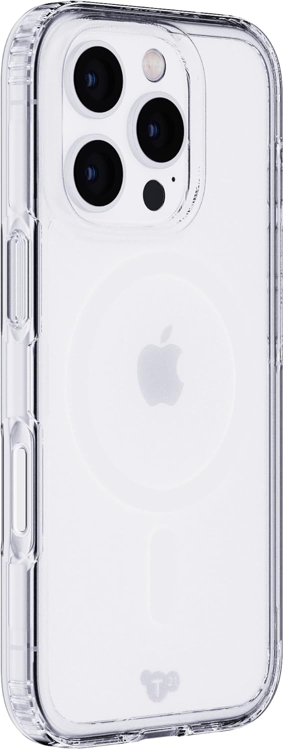 Tech21 EvoClear for iPhone 16 Pro - Compatible with MagSafe - Impact Protection Case - in