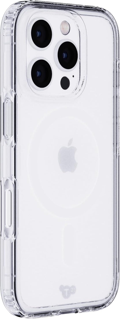 Tech21 EvoClear for iPhone 16 Pro - Compatible with MagSafe - Impact Protection Case - in