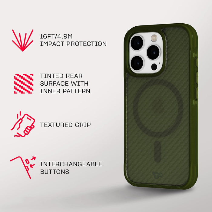 Tech21 EvoArmor voor iPhone 16 Pro Compatibel met MagSafe - Impact Protection Case 21x Militaire Standaard Getest in