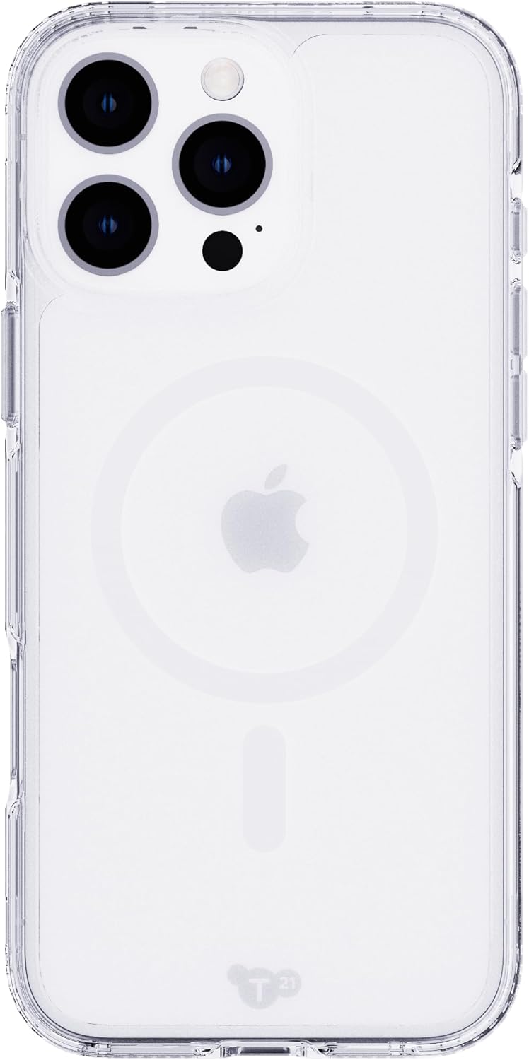 Tech21 EvoClear for iPhone 16 Pro Max Compatible with MagSafe - Impact Protection Case - in Clear