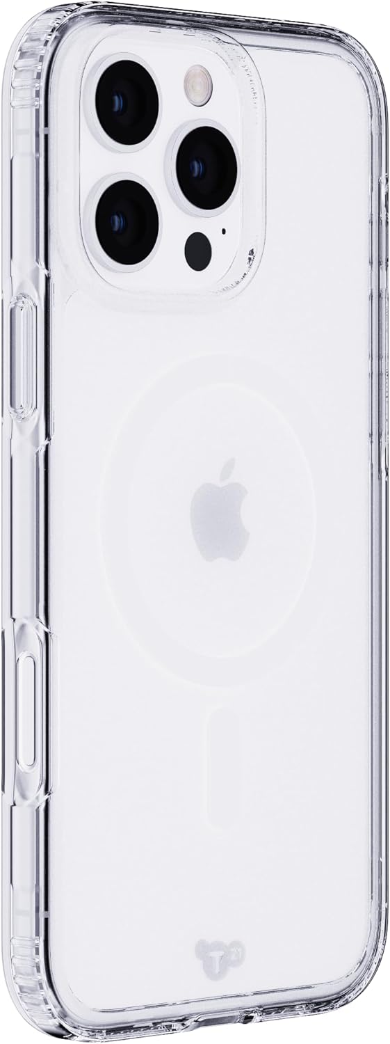 Tech21 EvoClear for iPhone 16 Pro Max Compatible with MagSafe - Impact Protection Case - in Clear