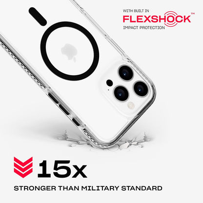Tech21 EvoCrystal voor iPhone 16 Pro Max Compatibel met MagSafe - Impact Protection Case 15x Militaire Standaard Getest - in Zwart