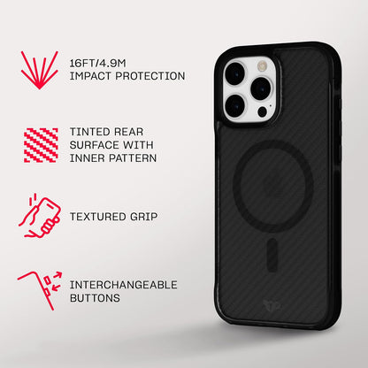 Tech21 EvoArmor voor iPhone 16 Pro Max Compatibel met MagSafe - Impact Protection Case 21x Militaire Standaard Getest in Zwart