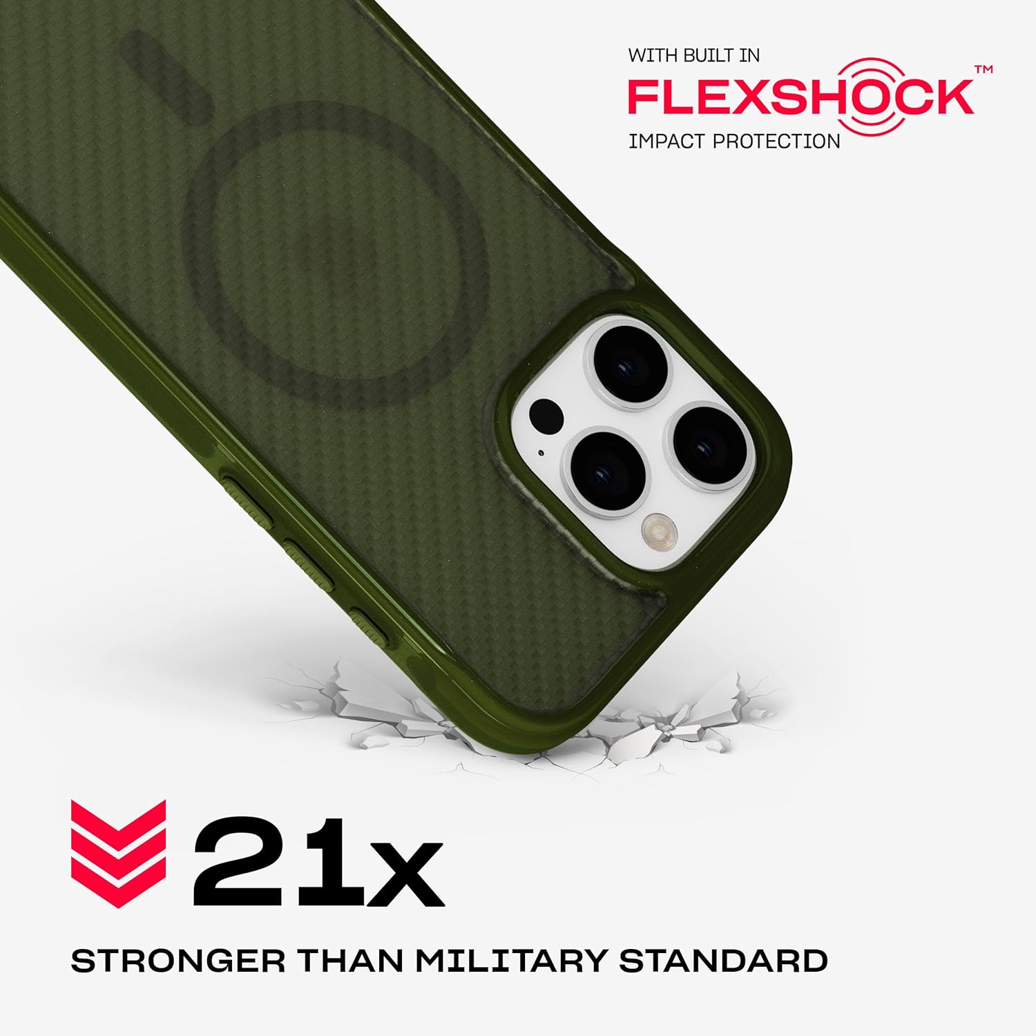 Tech21 EvoArmor voor iPhone 16 Pro Max Compatibel met MagSafe - Impact Protection Case 21x Militaire Standaard Getest in